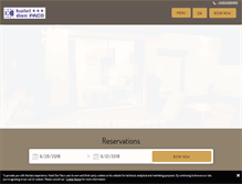 Tablet Screenshot of hoteldonpaco.com